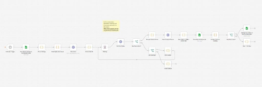 Construction Lead Scraper website screenshot